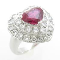 PT ハート ルビーリング10％引き