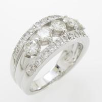 K18WG ダイヤモンドリング30％引き