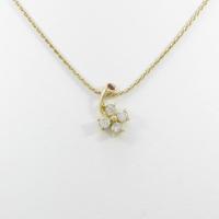K18YG／750YG クローバー ルビーネックレス30％引き