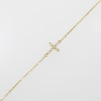 アガット クロス ダイヤモンドブレスレット