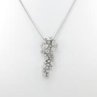 K18WG ピンクダイヤモンドネックレス