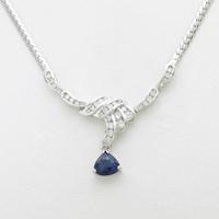 750WG サファイヤネックレス30％引き