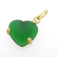 ポメラート ハート ガラスペンダント