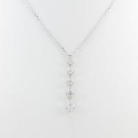 K18WG ダイヤモンドネックレス