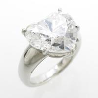 プラチナダイヤモンドリング 5．043ct・E・VS2・ハートシェイプ