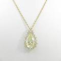 【リメイク】K18YG ダイヤモンドネックレス 20．834ct・LY・SI2・ペアシェイプ