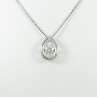 【新品】プラチナダイヤモンドネックレス 0．377ct・H・SI2・VERYGOOD