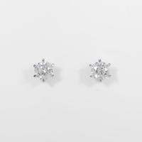 【リメイク】ST／プラチナダイヤモンドピアス 0．322ct・0．327ct・D・SI1?2・VG