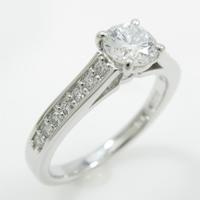 【リメイク】プラチナダイヤモンドリング 0．431ct・E・VVS1・VG10％引き