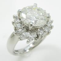 プラチナダイヤモンドリング 3．131ct・J・SI2・GOOD