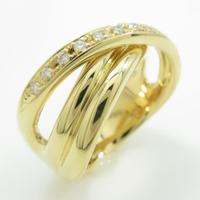 K18YG ダイヤモンドリング