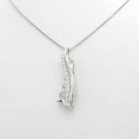 K18WG ダイヤモンドネックレス