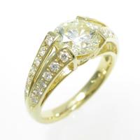 【リメイク】K18YG ダイヤモンドリング 1．502ct・VLY・VS1・VERYGOOD10％引き