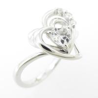 サマンサティアラ ハート ダイヤモンドリング