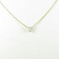 【リメイク】K18YG ダイヤモンドネックレス 0．321ct・H・SI2・ハートシェイプ5％引き