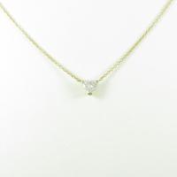 【リメイク】K18YG ダイヤモンドネックレス 0．321ct・H・SI2・ハートシェイプ5％引き