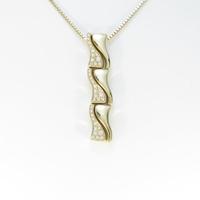 K18YG ダイヤモンドネックレス