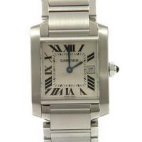 カルティエ W51011Q3 タンクフランセーズデイト クォーツ