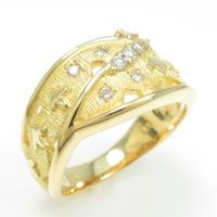 K18YG ダイヤモンドリング30％引き