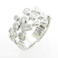 K18WG ダイヤモンドリング