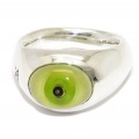 ALEX STREETER(アレックスストリーター)SMALL EYE RING /GREEN スモールアイリング　ALR420