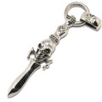 BWL(ビルウォールレザー)PN1007 Vintage Skull Dagger ヴィンテージスカルダガーペンダント【TOPのみ】