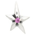 BWL(ビルウォールレザー)　シューティングスターペンダントw/ストーン(ピンクトルマリン)　PN978S