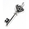 BWL(ビルウォールレザー)　ハートキーペンダント Heart Key Pendant PN980