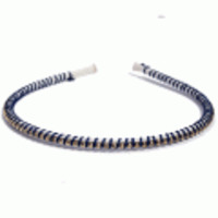 By lilla◆チェンボールコットンカチューシャ◆ネイビー