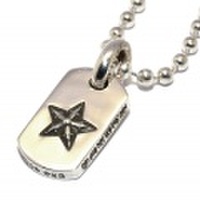 CHROME HEARTS(クロムハーツ)　タイニースタードッグタグ ペンダント【チェーン付】　DogTag Tiny Star