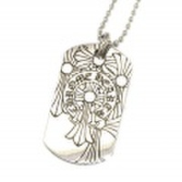 CHROME HEARTS(クロムハーツ)　ドッグタグゴッドブレスザワールド　DogTag CH Crosses