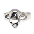 CRAZY PIG DESIGNS(クレイジーピッグ)　SMALL SKULL PLAIN RING #42