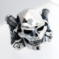 CRAZY PIG DESIGNS(クレイジーピッグ)　パイレーツスカルリング　PIRATE SKULL　#847