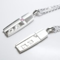 DUB collection(ダブコレクション)　mat line cross pendant　ピンクCZ or ホワイトCZ　ペンダント【チェーン付】DUBj-159　ネックレス