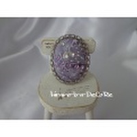 DeCoRe-薄紫系ブローチ