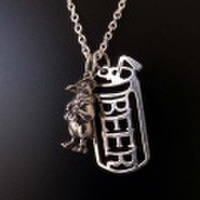 EVANGELION（エヴァンゲリオン）　PENPEN＆BEERペンダント【チェーン付】　ネックレス