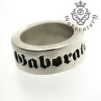 Gaboratory（ガボラトリー）　Narrow Gaboratory logo cigar band ring　ナロー ロゴ シガーバンドリング　161-A