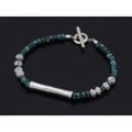 IDEALISM SOUND（イディアリズムサウンド）　Turquoise Beads&Silver Bracelet（ターコイズビーズ&シルバーブレスレット）