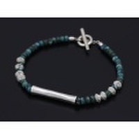 IDEALISM SOUND（イディアリズムサウンド）　Turquoise Beads&Silver Bracelet（ターコイズビーズ&シルバーブレスレット）