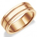 K18RG 　ミルグレイン・ツーロウ　マリッジリング（結婚指輪）6mm (N061OXX160N3*01-K18RG)