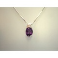 K18WGアメジストペンダント