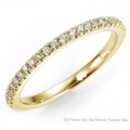 K18YG　マイクロセッティング ダイヤモンドエタニティリング(ハーフエタニティ)(RAC18K000572-K18YG)