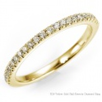K18YG　マイクロセッティング ダイヤモンドエタニティリング(ハーフエタニティ)(RAC18K000572-K18YG)