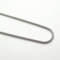 K18ホワイトゴールド　カットポンパブレスレット　18cm　1.7mm