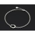 SYMPATHY OF SOUL（シンパシーオブソウル）　Horseshoe Amulet Chain Bracelet - Silver w/CZ（ホースシューアミュレットチェーンブレスレット - シルバー w/キュービックジルコニア）