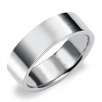 Pt950　フラット・マリッジリング（結婚指輪・幅広タイプ）6mm (N061O160N*02)