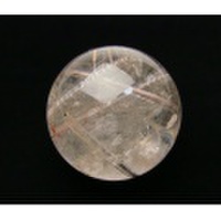 RE02001　【珍品】 ルチルクォーツ　スフィア　４８．７ｍｍ　宝石鑑別書付き