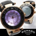 ROMAGO(ロマゴ)ミラー文字盤・ビッグフェイス腕時計AC-W-RM002-0055ST-BR【送料無料】☆独創的なギミックを施した気鋭スイス発ブランド！