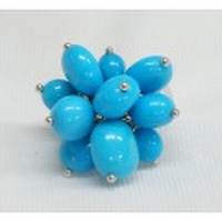 SS スリーピングビューティートルコ石 リング