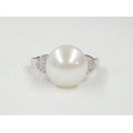 SS淡水パール＆CZ デザインリングpart1